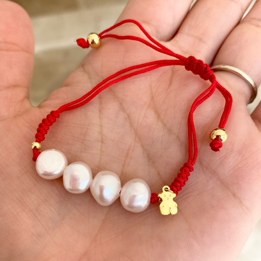Tous red adjustable bracelet